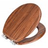 WC sedátko CHESTNUT, MDF, Fix-Clip, WENKO