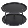 Dvoupatrový kuchyňský organizér LAZY SUSAN, kov, 26,5 x 15,5 x 26,5 cm, WENKO