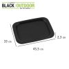 Protiskluzový tác, černý, 45 x 33 cm, WENKO