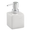 Dávkovač mýdla SQUARE WHITE, bíla keramika, 13x7x7 cm