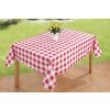 Voskovaný ubrus na stůl, kostkovaný, 180 x 140 cm, červený