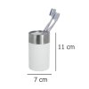 Kelímek na zubní kartáčky CRETA WHITE, bílý