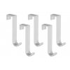 Háčky koupelnové , 5 ks v sadě, plastové