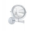 Nástěnné kosmetické zrcátko LUMI, montáž Power-Loc, LED podsvícení, zvětšení