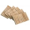 Dřevěné kolíčky na prádlo, 50 ks v sadě