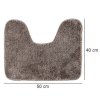 Koupelnová WC předložka, 40 x 50 cm, šedá barva