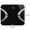 Digitální váha LED, černá, 30 x 26 cm