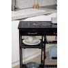 Černý kuchyňský vozík BON APETIT, multifunkční