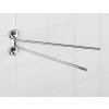 Věšák na ručníky nástěnný SION, montáž Power-Loc, chromovaná ocel