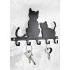 Věšák na klíče - 5 háčků v sadě, KOČKY
