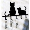 Věšák na klíče - 5 háčků v sadě, KOČKY