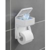 Držák na toaletní papír + úložný prostor, 2 v 1