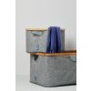 Úložný koš BAHARI BAMBOO, šedý