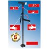 Multifunkční skládací hůl, LED, 86-98 cm