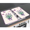 Ochranný skleněný panel LAVENDER-BOUQUET, 2 kusy