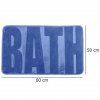 Modrá koupelnová předložka BATH BLUE, 80 x 50 cm