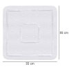 Sprchová protiskluzová podložka FLORIDA WHITE, 55 x 55 cm