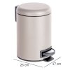 Koupelnový koš na odpadky, taupe, 3 l
