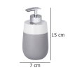 Šedo-bílý dávkovač mýdla MALTA GREY, 300 ml