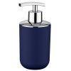 Modrý dávkovač mýdla BRASIL, 8 x 16 cm, objem 320 ml