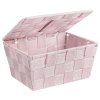 Koupelnový organizér ADRIA PINK, růžový, 14 x 9 x 14 cm