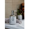Dávkovač mýdla BAROCK SILVER, keramický, 17 x 8 cm