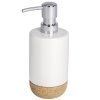Keramický dávkovač mýdla CORC WHITE, 19 x 8 cm