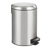 Koupelnový koš na odpadky, LEMAN, 12 l, Easy Close, nerezová ocel