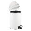 Bílý odpadkový koš LEMAN, 12 l