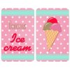 Ochranné skleněné desky na sporák ICE CREAM, 2 kusy v sadě