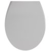 Šedé WC sedátko SAMOS, duroplast, 9,5 - 19 cm