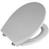 Šedé WC sedátko SAMOS, duroplast, 9,5 - 19 cm