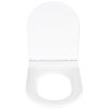 Bílé toaletní sedátko HABOS, termoplast