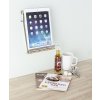 Držák na tablety nebo kuchařky, PREMIUM, poniklovaná ocel