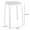 Koupelnová stolička v bílé barvě LOSANI