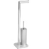 Stojan na toaletní papír a WC kartáč ONYX, chromová ocel