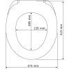 WC sedátko COLONIAL, duroplast, Easy-Close
