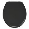 Černé WC prkénko PRIMA, MDF