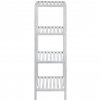 Bílý regál do koupelny NORWAY, 112 x 36 x 36 cm