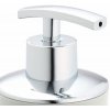 Dávkovač tekutého mýdla, bílý s chromovou pumpou