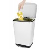 Bílý koš na odpadky, 30 l