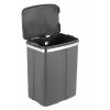 Závěsný koš na odpadky, šedý, 12 l