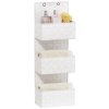 Závěsný koupelnový organizér ADRIA, bílá