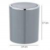 Koupelnový koš na odpadky SWING, 2l, šedá barva