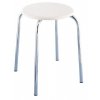 Bílá koupelnová stolička, výška 42,5 cm