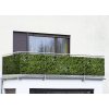 Balkonová zástěna se vzorem zelených listů, 85 x 500 cm