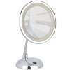 Kosmetické zrcátko s LED osvětlením STYLE, 3x zvětšení,