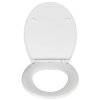 WC sedátko v bílé barvě PREMIUM SAMOS, montáž FIX-CLIP
