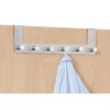 Věšák závěsný na dveře, nerezová ocel, CELANO, 39x6x11 cm