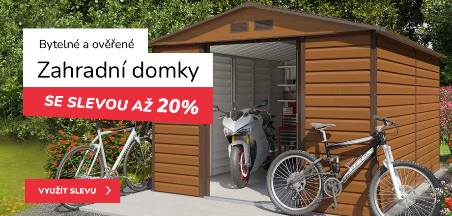 Zahradní domky v akci